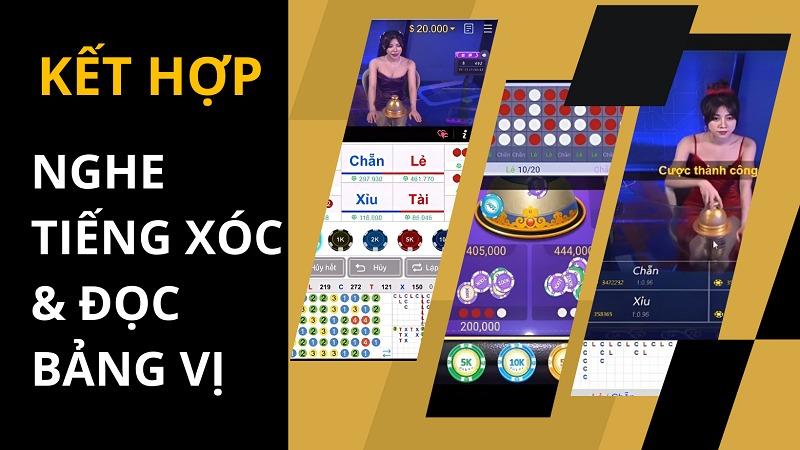 Cách nghe tiếng vị xóc đĩa chuẩn nhất chấp hết cả sòng 9 Kết hợp nghe tiếng xóc và đọc bảng vị để dự đoán kết quả chuẩn
